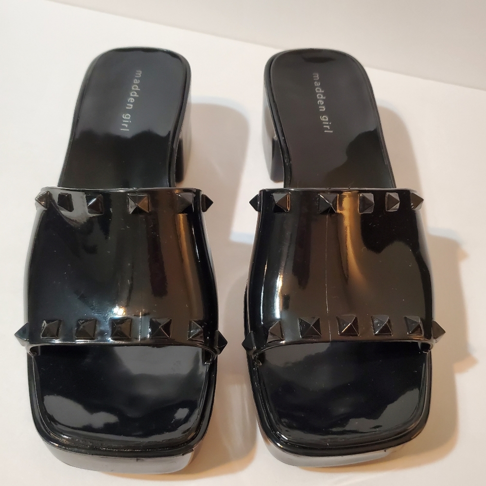 Madden Girl Slip on Platform Block Heels